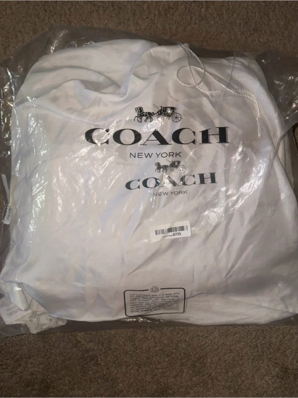 COACH Brooklyn Shoulder Bag 39 in Straw - Picture 3 of 6